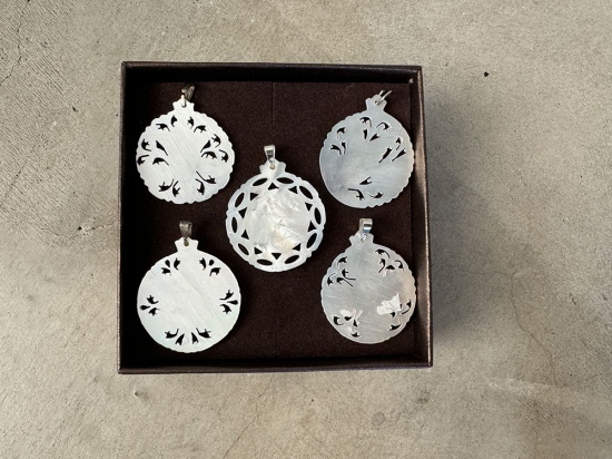 ベツレヘムパール　イヤリング　マザーオブパール　イスラエル ベツレヘムパールイヤリング | ピアス - CO-【コー】東京の東